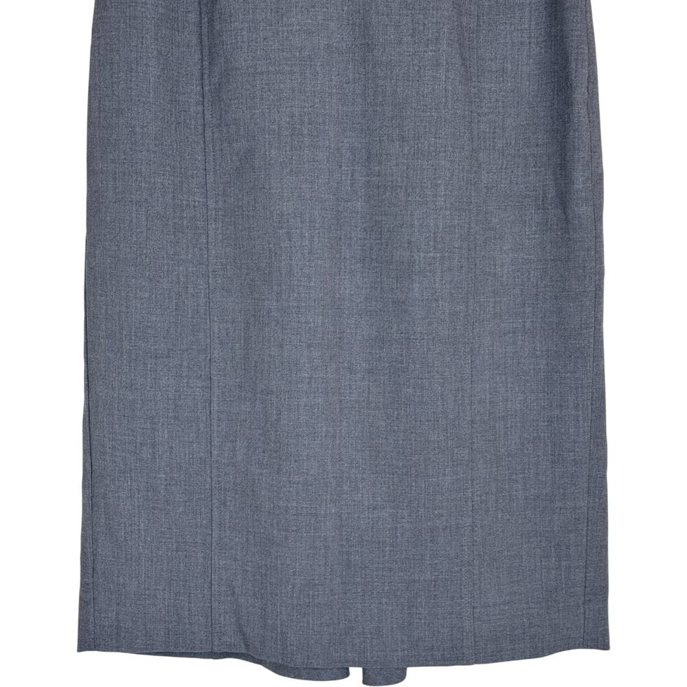 Worthington Womens Skirt Size 4 Blue Gray Trumpet Hem Career Stretch Lined - Picture 5 of 13